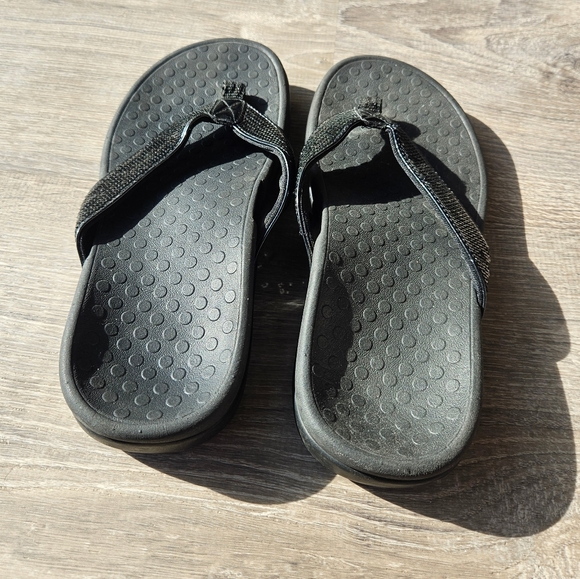 Vionic Tide Sandals, Size 6, Black Sequin - Picture 3 of 6
